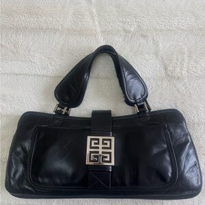 Givenchy Black Leather Shoulder Bag